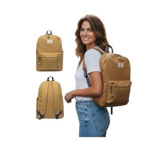 U.S. Polo Assn. Solid Core Tan Unisex Backpack